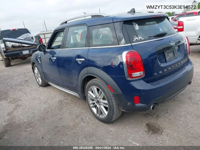 2019 Mini Countryman Cooper S VIN: WMZYT3C53K3E94572 Lot: 39325258