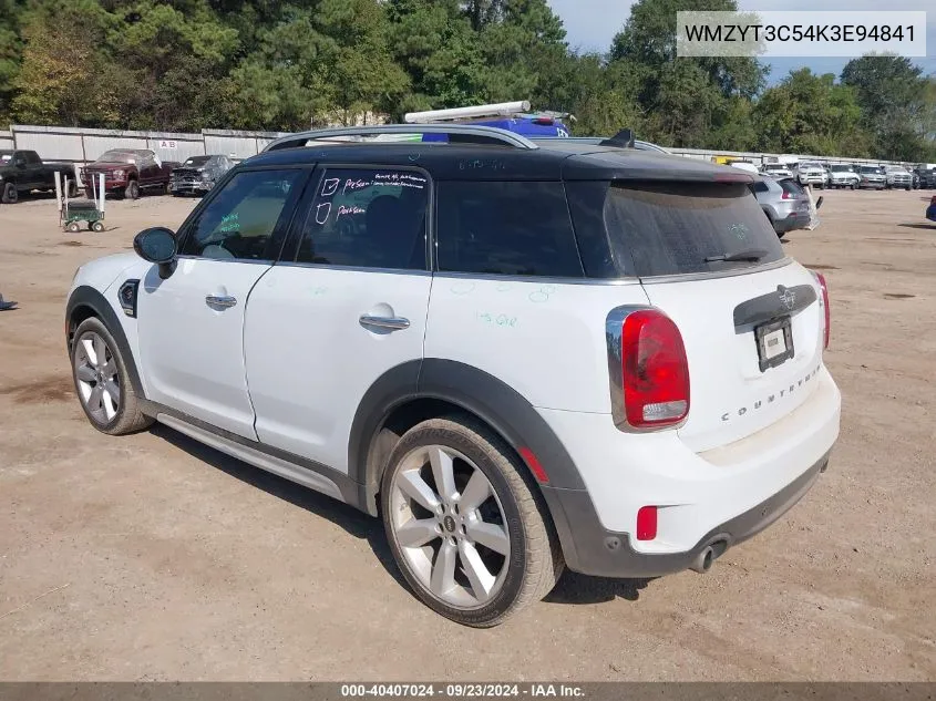 WMZYT3C54K3E94841 2019 Mini Countryman Cooper S