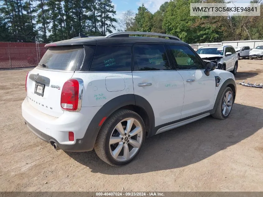 2019 Mini Countryman Cooper S VIN: WMZYT3C54K3E94841 Lot: 40407024