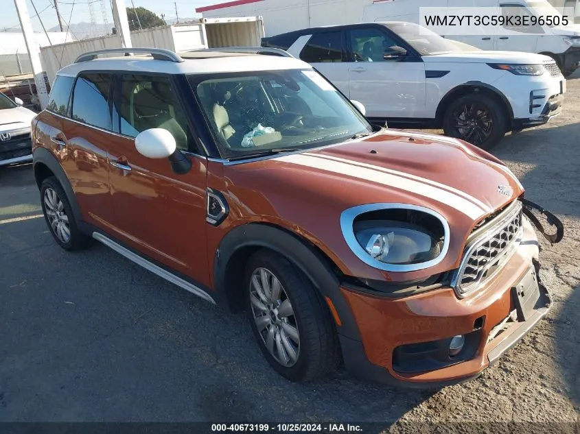 WMZYT3C59K3E96505 2019 Mini Countryman Cooper S