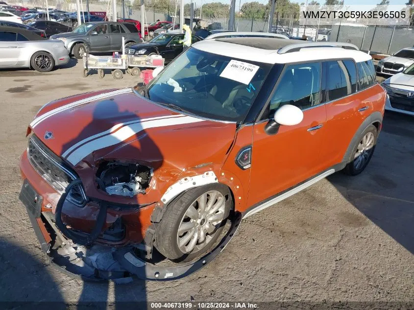 WMZYT3C59K3E96505 2019 Mini Countryman Cooper S