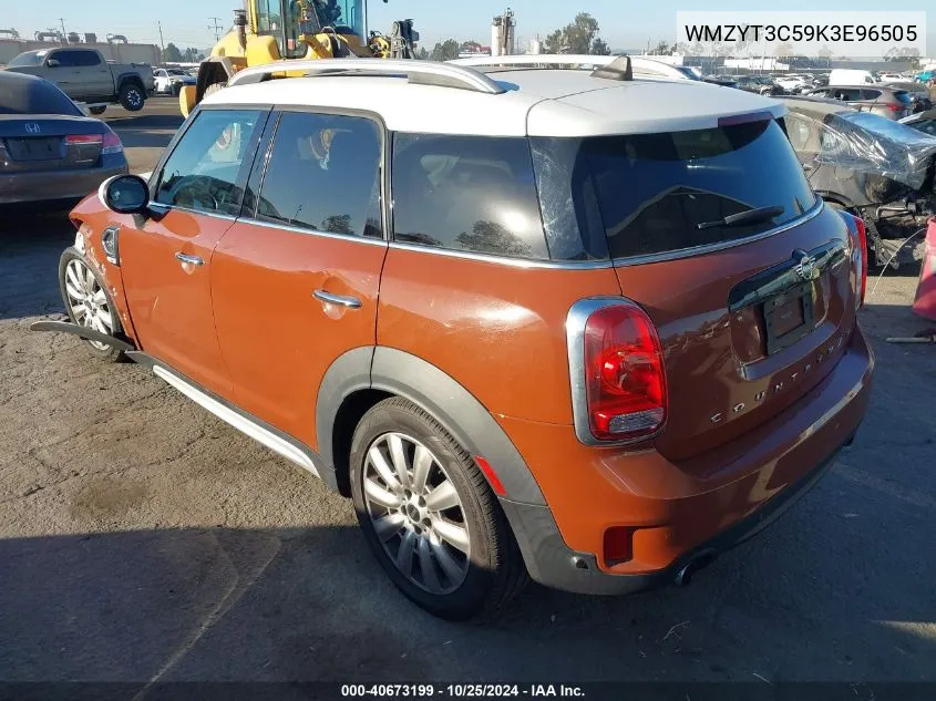 WMZYT3C59K3E96505 2019 Mini Countryman Cooper S