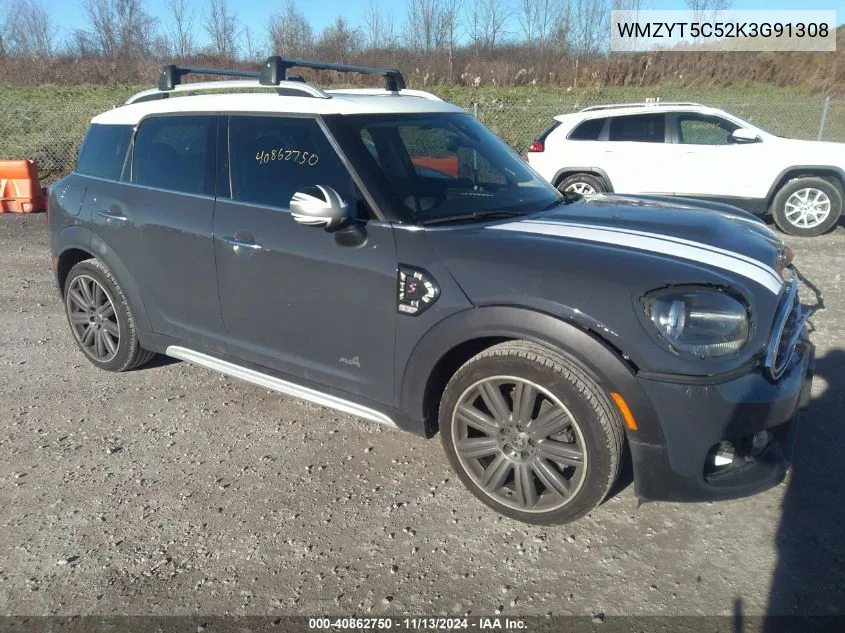 2019 Mini Countryman Cooper S VIN: WMZYT5C52K3G91308 Lot: 40862750