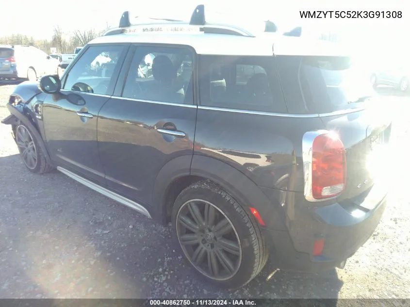 2019 Mini Countryman Cooper S VIN: WMZYT5C52K3G91308 Lot: 40862750