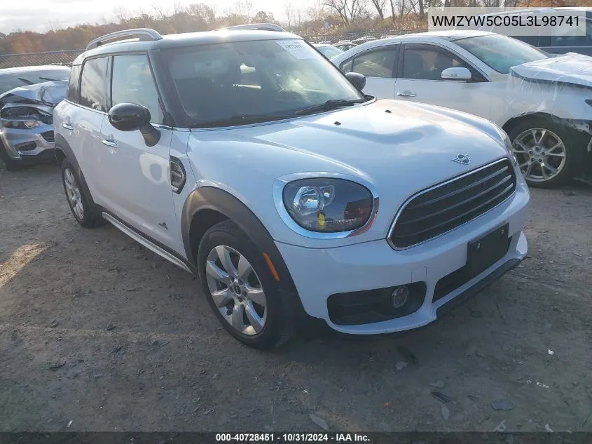 2020 Mini Countryman Cooper/Oxford Edition VIN: WMZYW5C05L3L98741 Lot: 40728451