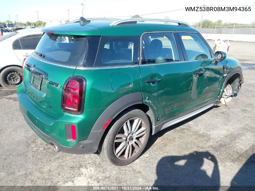 2021 Mini Countryman Cooper S VIN: WMZ53BR08M3M94365 Lot: 40752521