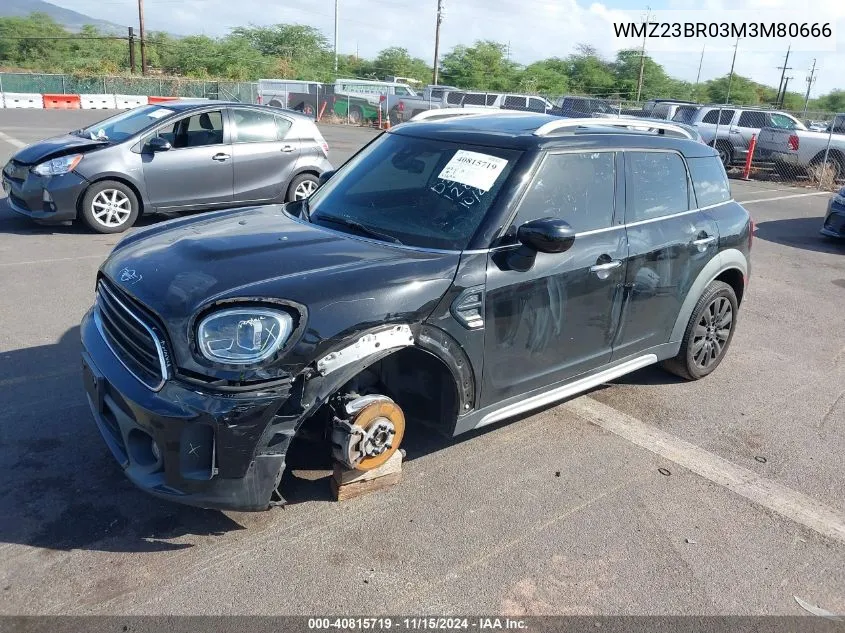 2021 Mini Countryman Oxford Edition VIN: WMZ23BR03M3M80666 Lot: 40815719