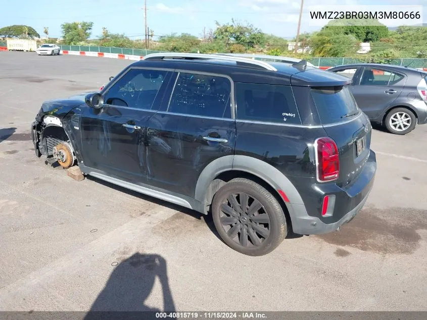 2021 Mini Countryman Oxford Edition VIN: WMZ23BR03M3M80666 Lot: 40815719