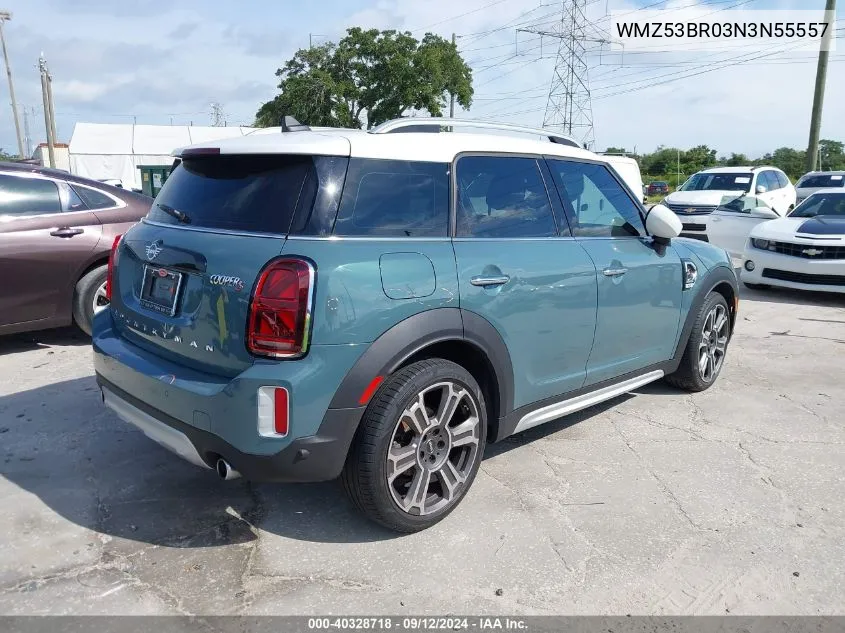 2022 Mini Countryman S Countryman VIN: WMZ53BR03N3N55557 Lot: 40328718