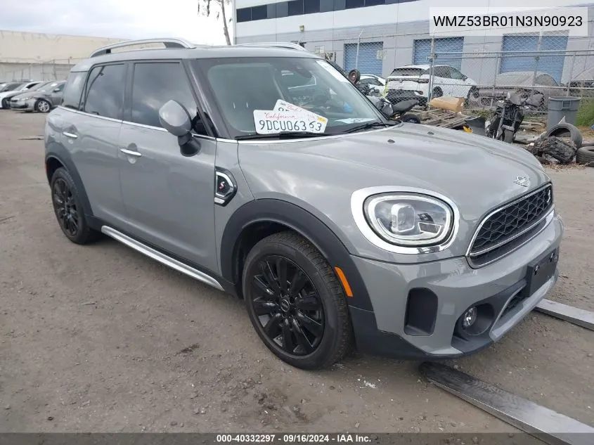 2022 Mini Countryman Cooper S VIN: WMZ53BR01N3N90923 Lot: 40332297