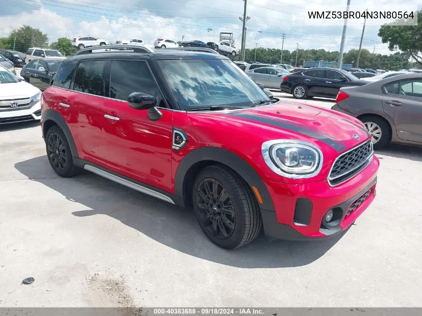 2022 Mini Countryman Cooper S VIN: WMZ53BR04N3N80564 Lot: 40383688