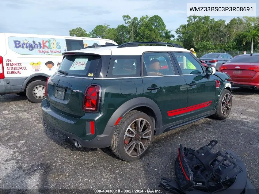 2023 Mini Countryman John Cooper Works VIN: WMZ33BS03P3R08691 Lot: 40430018