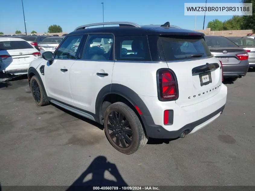 2023 Mini Countryman Cooper S VIN: WMZ53BR01P3R31188 Lot: 40560789