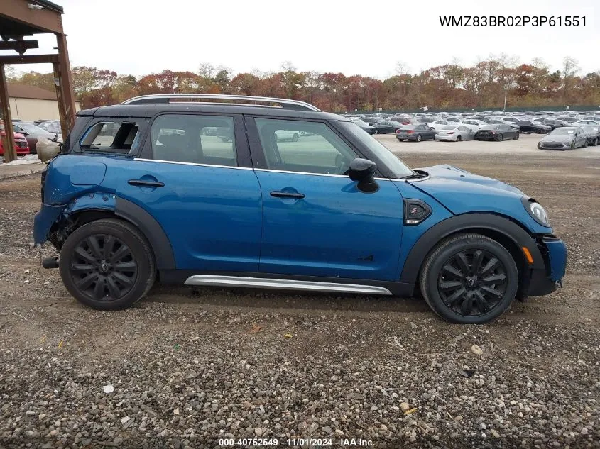 2023 Mini Countryman Cooper S VIN: WMZ83BR02P3P61551 Lot: 40752549