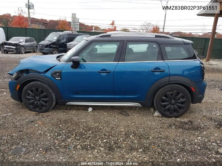 2023 Mini Countryman Cooper S VIN: WMZ83BR02P3P61551 Lot: 40752549