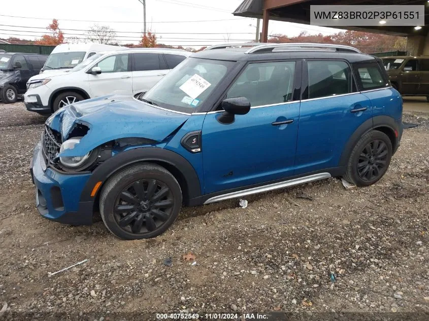 2023 Mini Countryman Cooper S VIN: WMZ83BR02P3P61551 Lot: 40752549