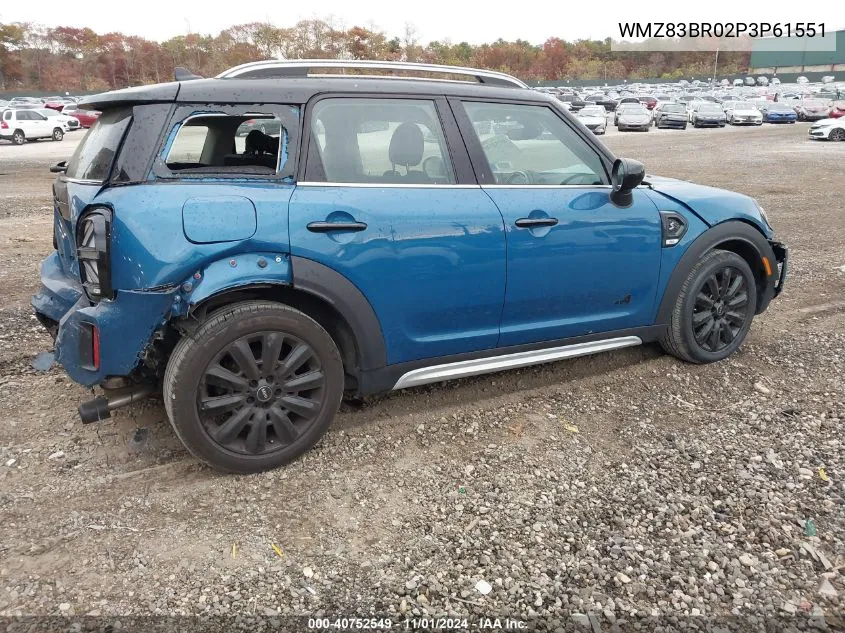 2023 Mini Countryman Cooper S VIN: WMZ83BR02P3P61551 Lot: 40752549