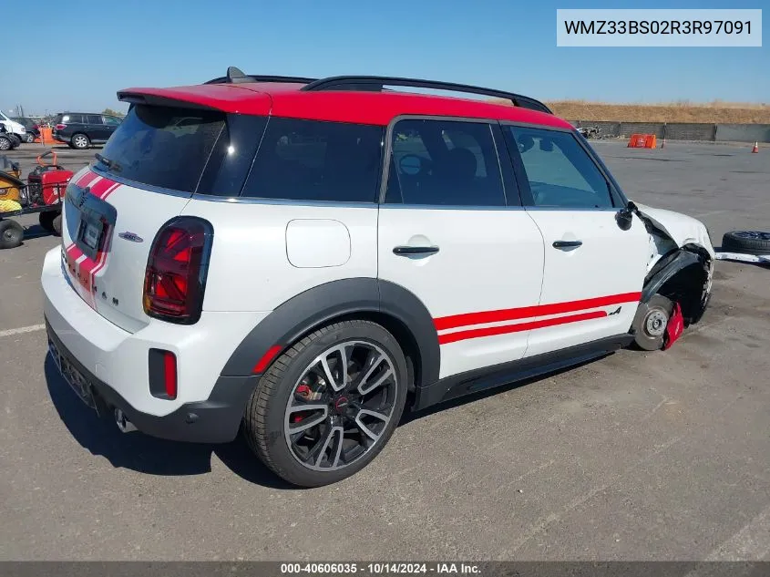 2024 Mini Countryman John Cooper Works VIN: WMZ33BS02R3R97091 Lot: 40606035