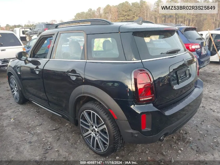 2024 Mini Countryman Cooper S VIN: WMZ53BR02R3S25849 Lot: 40887147