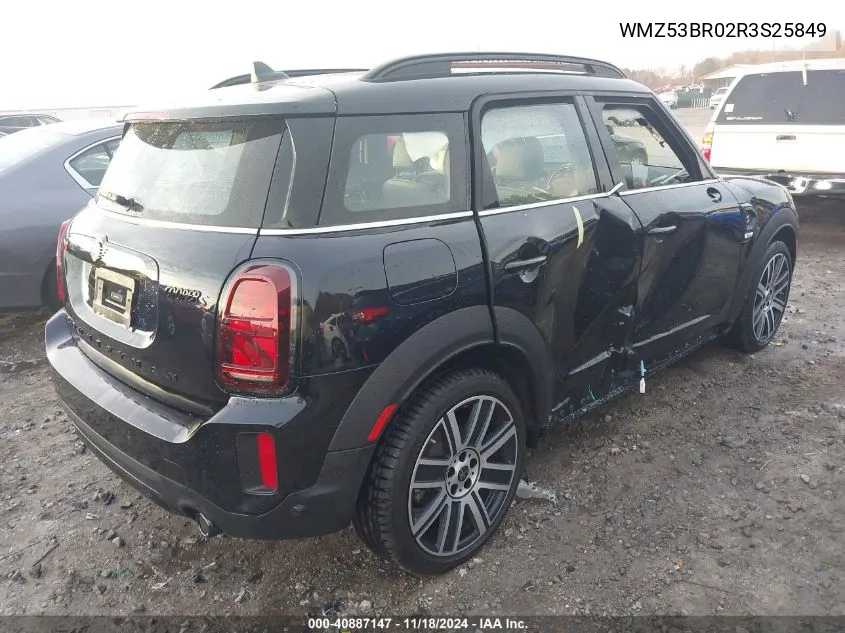 2024 Mini Countryman Cooper S VIN: WMZ53BR02R3S25849 Lot: 40887147