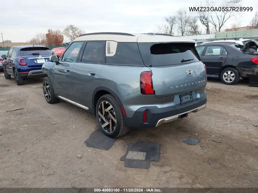 2025 Mini Countryman Cooper S VIN: WMZ23GA05S7R28999 Lot: 40893160