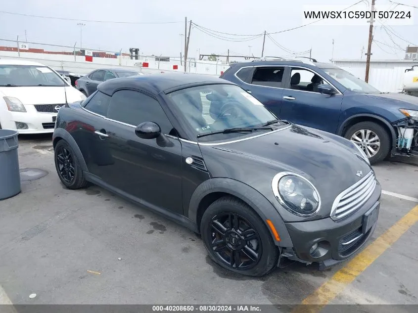 2013 Mini Coupe Cooper VIN: WMWSX1C59DT507224 Lot: 40208650