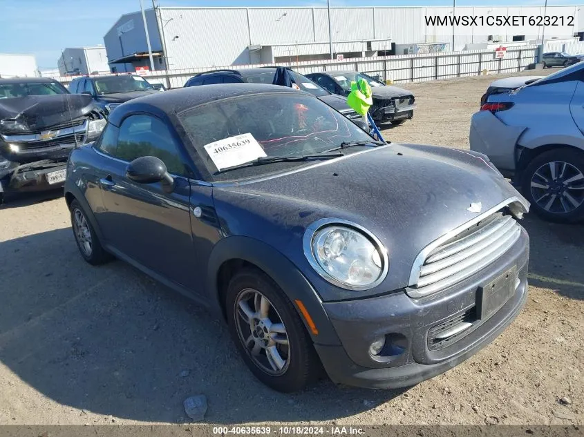 2014 Mini Coupe Cooper VIN: WMWSX1C5XET623212 Lot: 40635639