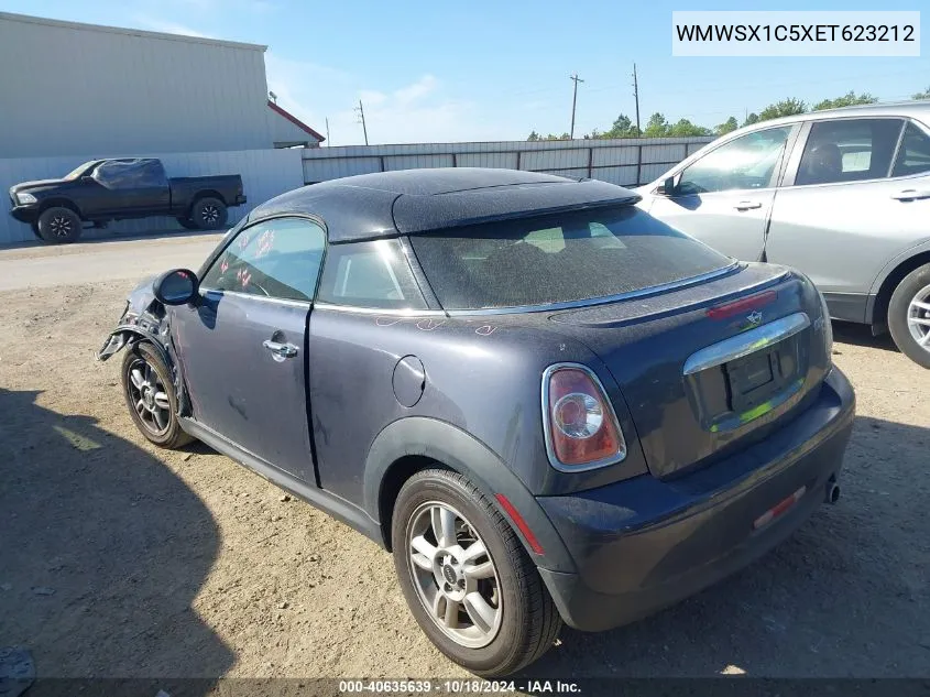 2014 Mini Coupe Cooper VIN: WMWSX1C5XET623212 Lot: 40635639