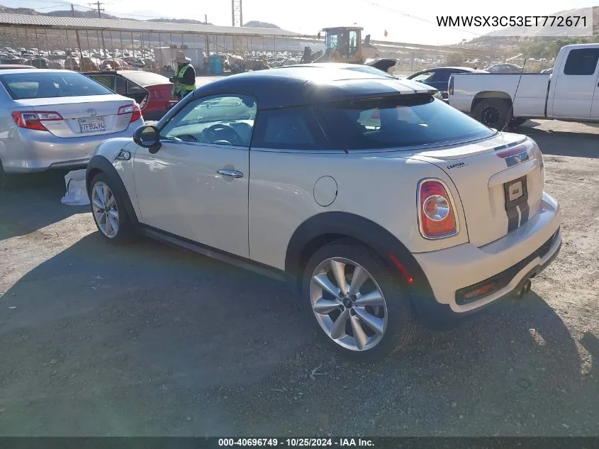 WMWSX3C53ET772671 2014 Mini Coupe Cooper S