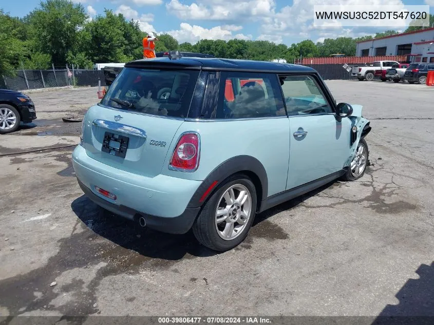 2013 Mini Hardtop Cooper VIN: WMWSU3C52DT547620 Lot: 39806477