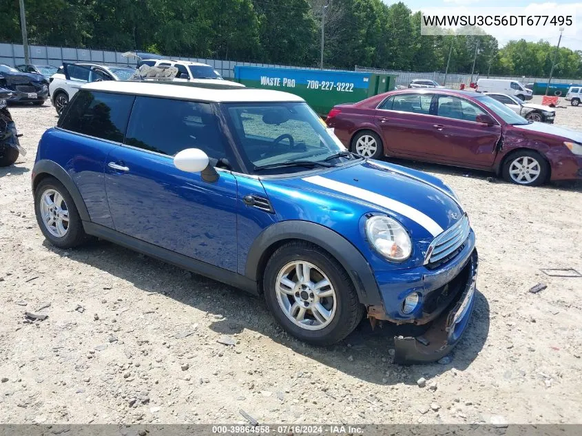 2013 Mini Hardtop Cooper VIN: WMWSU3C56DT677495 Lot: 39864558