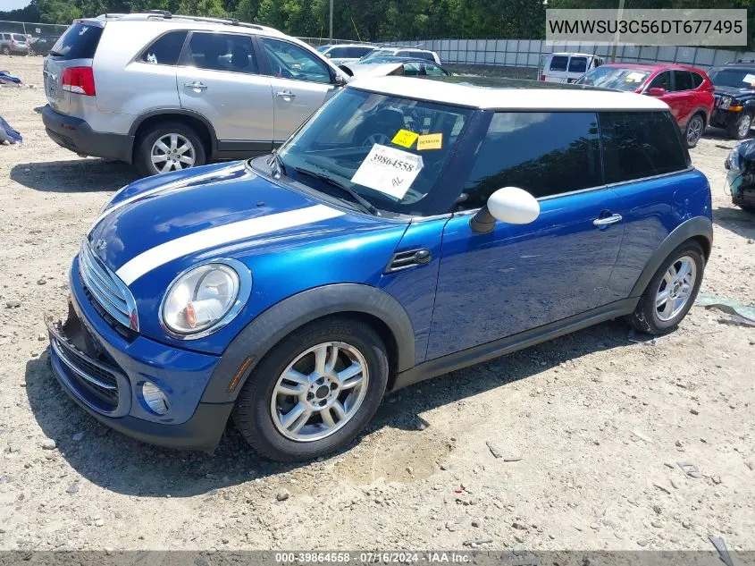 2013 Mini Hardtop Cooper VIN: WMWSU3C56DT677495 Lot: 39864558