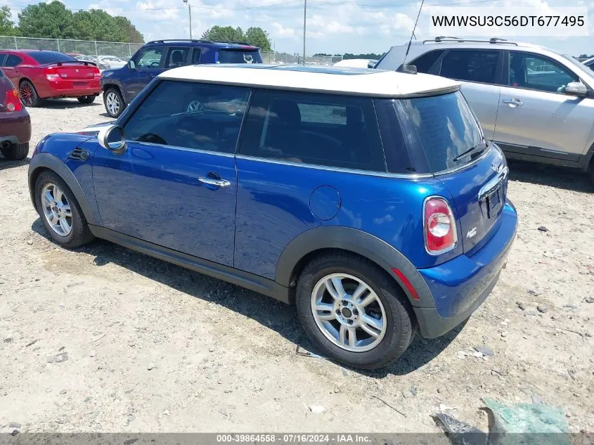 2013 Mini Hardtop Cooper VIN: WMWSU3C56DT677495 Lot: 39864558