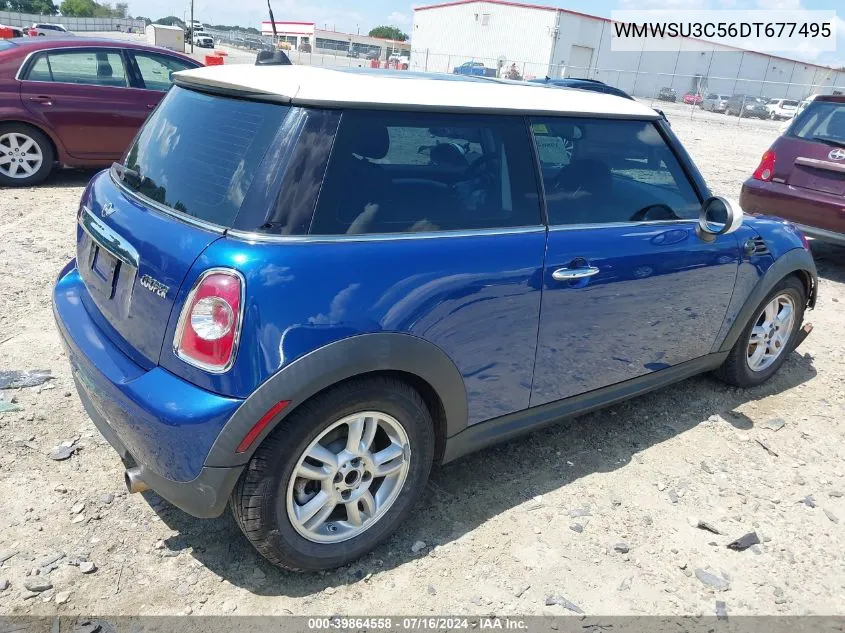 2013 Mini Hardtop Cooper VIN: WMWSU3C56DT677495 Lot: 39864558