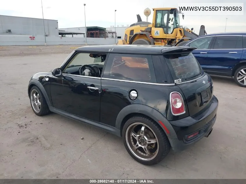 2013 Mini Hardtop Cooper S VIN: WMWSV3C55DT390503 Lot: 39882140