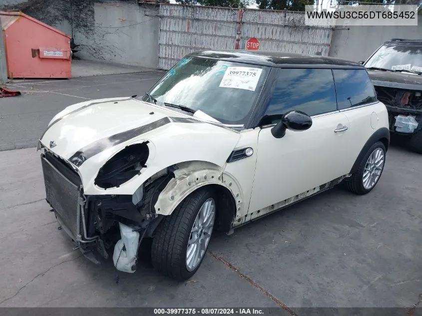 2013 Mini Hardtop Cooper VIN: WMWSU3C56DT685452 Lot: 39977375