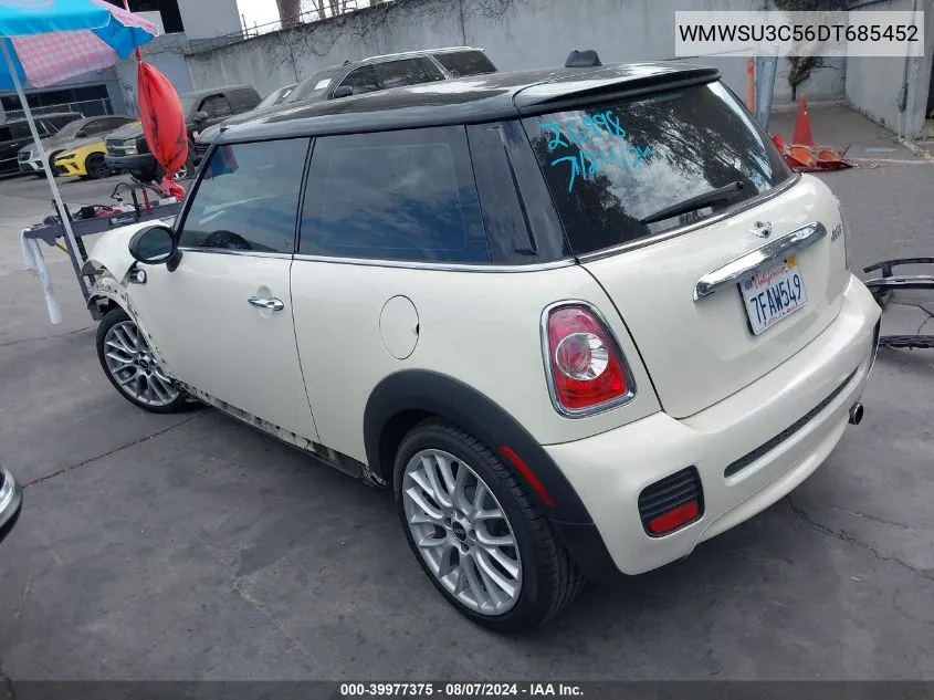 2013 Mini Hardtop Cooper VIN: WMWSU3C56DT685452 Lot: 39977375