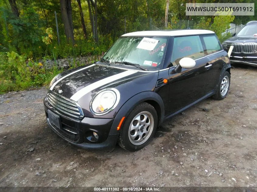 2013 Mini Hardtop Cooper VIN: WMWSU3C50DT691912 Lot: 40111382