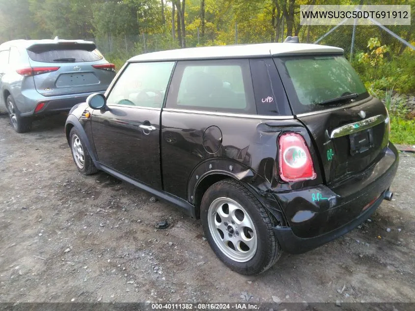 2013 Mini Hardtop Cooper VIN: WMWSU3C50DT691912 Lot: 40111382