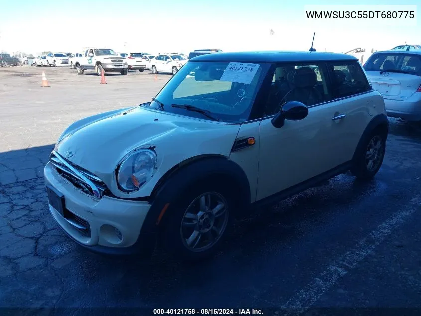 2013 Mini Hardtop Cooper VIN: WMWSU3C55DT680775 Lot: 40121758