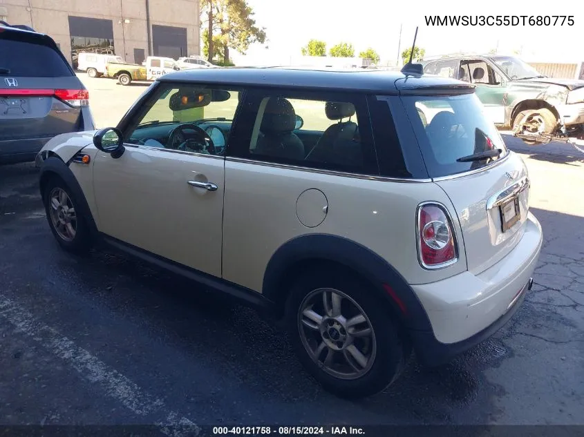 2013 Mini Hardtop Cooper VIN: WMWSU3C55DT680775 Lot: 40121758