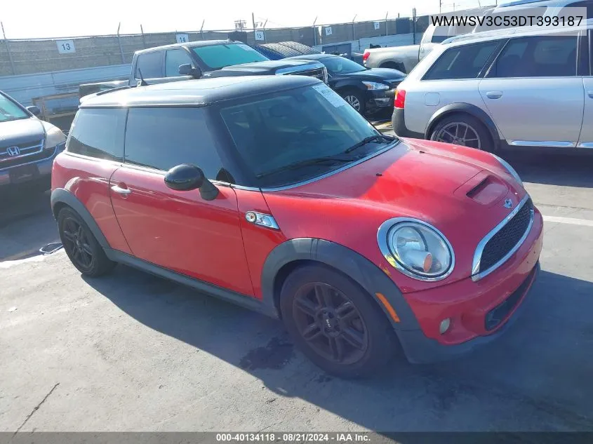 WMWSV3C53DT393187 2013 Mini Hardtop Cooper S