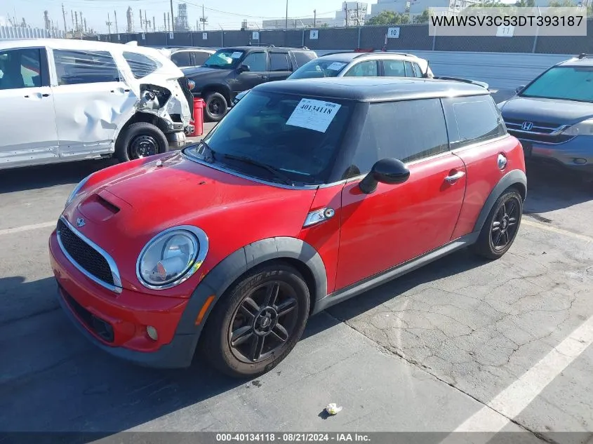 WMWSV3C53DT393187 2013 Mini Hardtop Cooper S