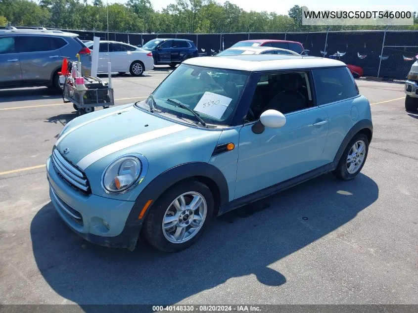 2013 Mini Hardtop Cooper VIN: WMWSU3C50DT546000 Lot: 40148330