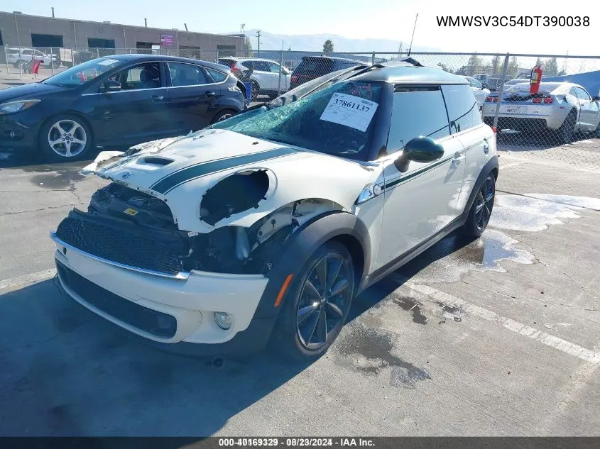 2013 Mini Hardtop Cooper S VIN: WMWSV3C54DT390038 Lot: 40169329