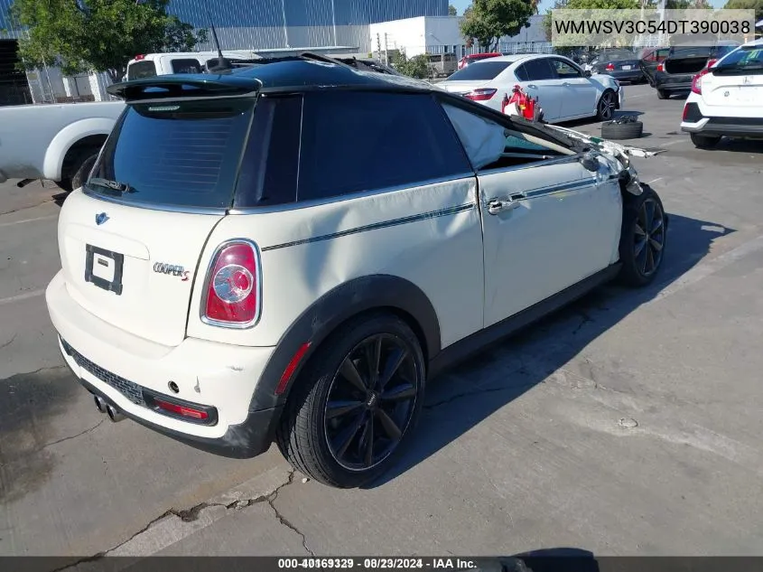 2013 Mini Hardtop Cooper S VIN: WMWSV3C54DT390038 Lot: 40169329