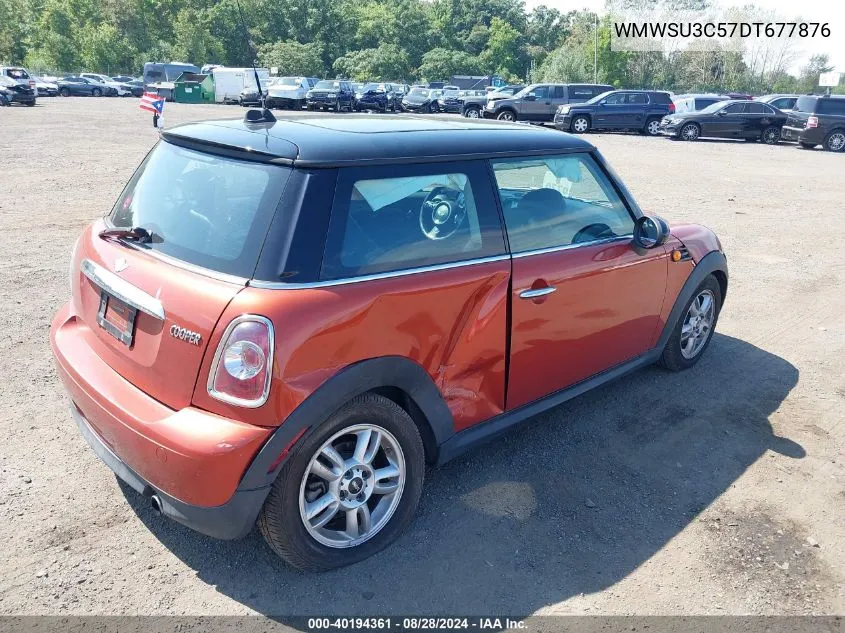 2013 Mini Hardtop Cooper VIN: WMWSU3C57DT677876 Lot: 40194361