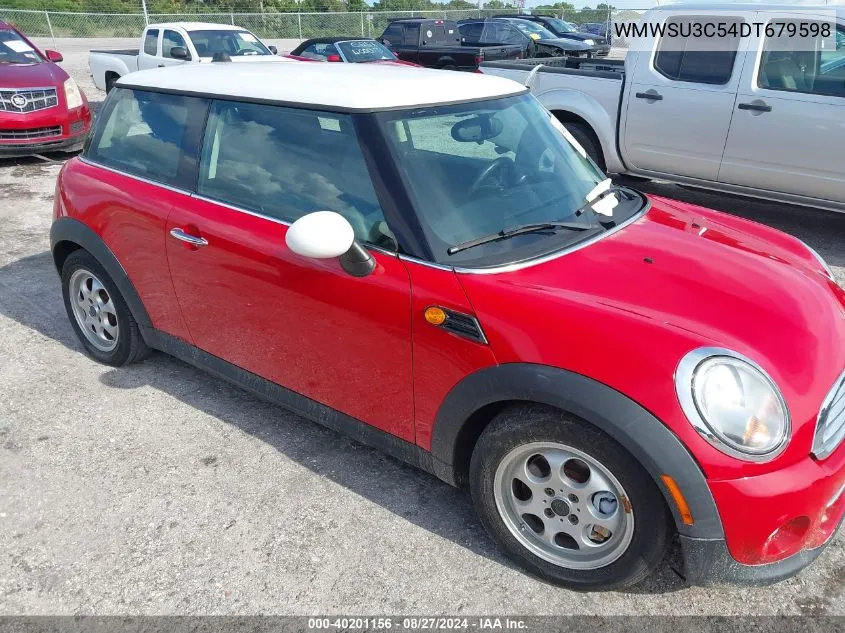 2013 Mini Hardtop Cooper VIN: WMWSU3C54DT679598 Lot: 40201156