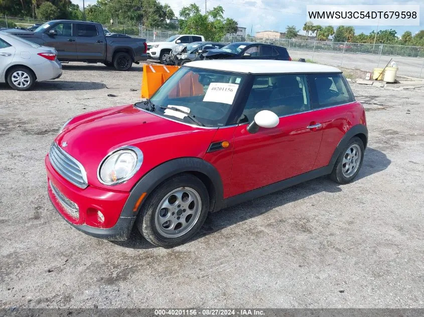 2013 Mini Hardtop Cooper VIN: WMWSU3C54DT679598 Lot: 40201156