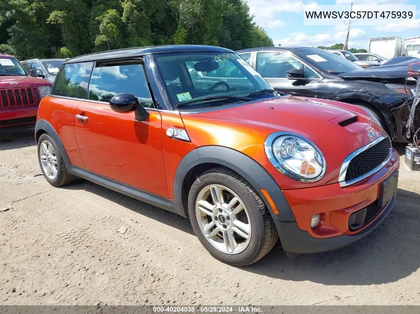 2013 Mini Hardtop Cooper S VIN: WMWSV3C57DT475939 Lot: 40204038